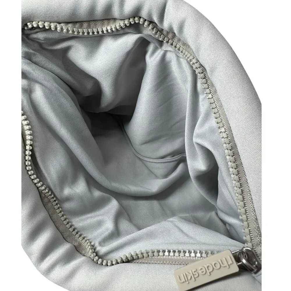 Rhode Skin Bubble Bag Grey Puffy Makeup Bag Travel Cosmetics Pouch Hailey Bieber